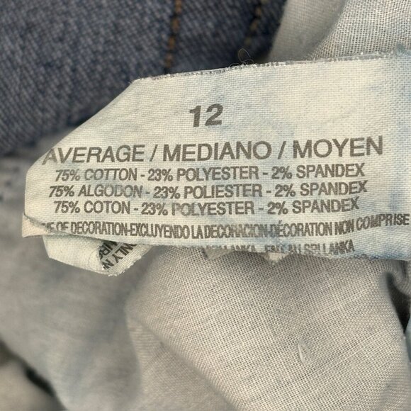 Gloria Vanderbilt Amanda Straight Leg Women's size 12 Dark Wash Blue Denim Jeans - Picture 3 of 4